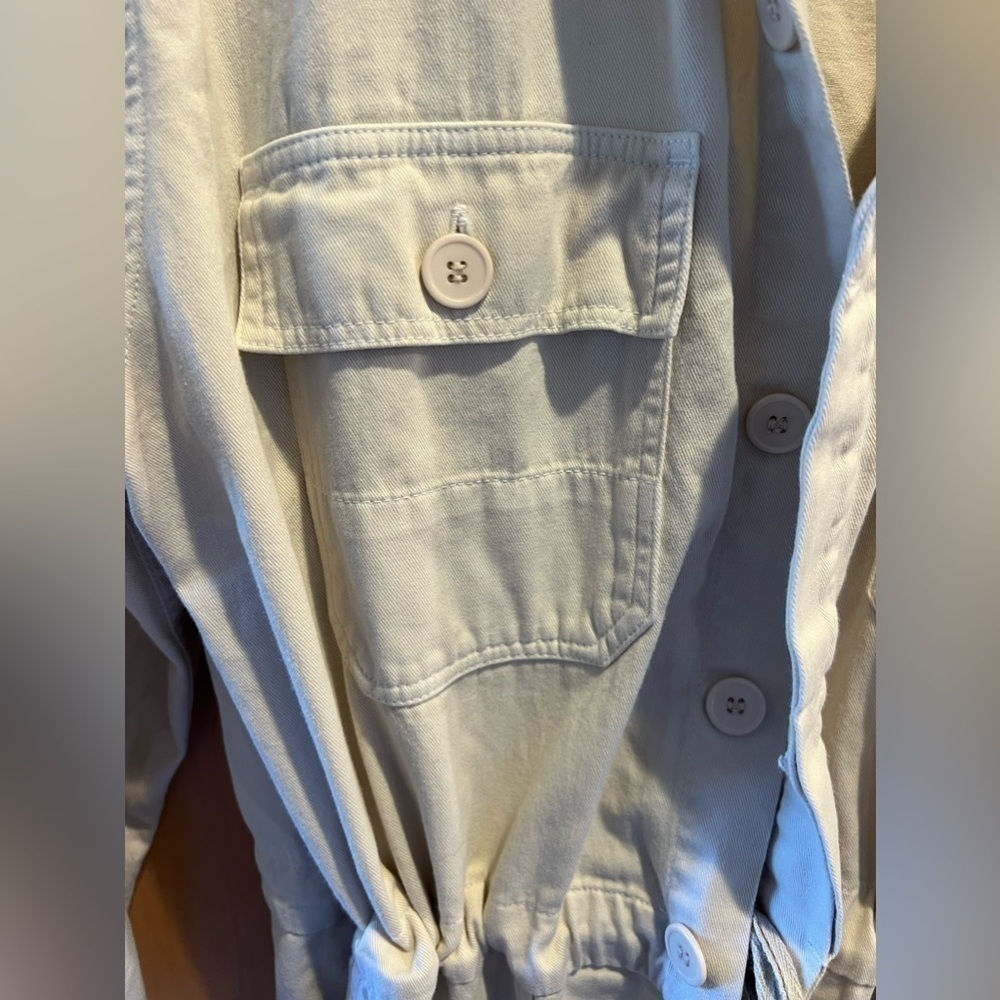 overlover twill milk jumpsuit size M overalls one piece - Picture 7 of 11